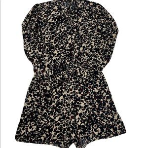 LOFT Long Sleeve Romper Shorts 6